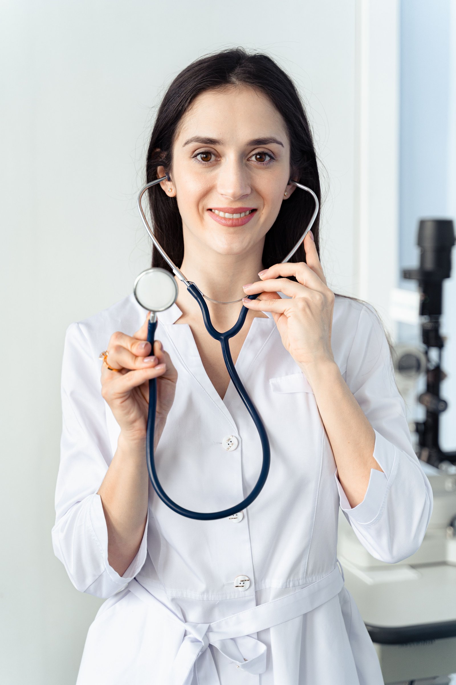Doctor meeting with a patient during a consultation